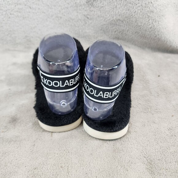 Ugg Shoes Womens Size 6 Koolaburra Black Slip On Fuzzy Platform Sandals *Read* - Picture 5 of 10